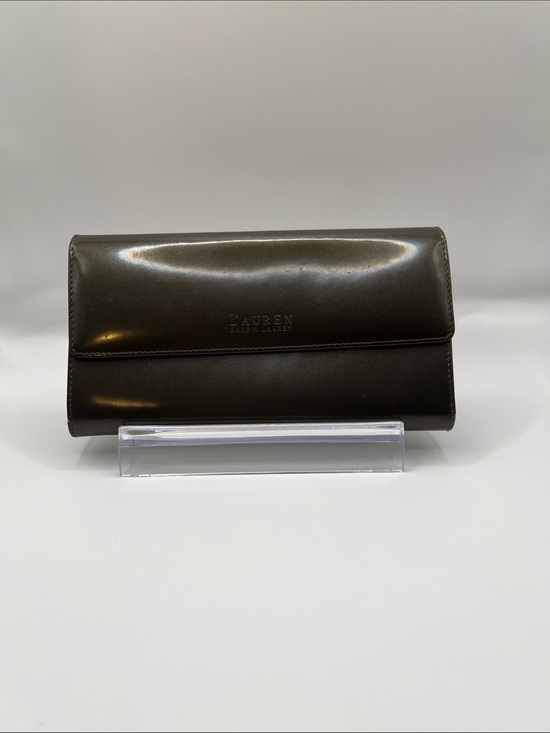 Lauren Ralph Lauren Handbags - Lauren Ralph Lauren Olive Leather Continental Wallet